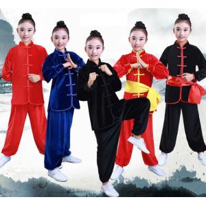 キッズ子供〜大人用 太極拳衣装 中国武術服 カンフー