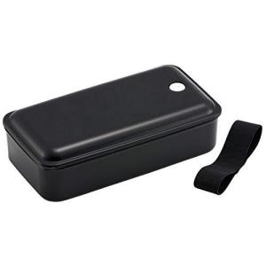スケーター 弁当箱 銀イオン Ag+ 抗菌 ふわっと 盛れる パッキン 一体型 1段 830ml レトロフレンチ ブラック PAL8AG