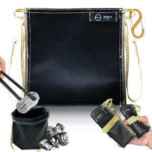 ZEN Camps アッシュキャリー 火消し袋 炭処理袋 炭消し袋 炭袋 防水 Ash Carry キャンプ 炭の完全鎮火促す 耐熱性 難燃性