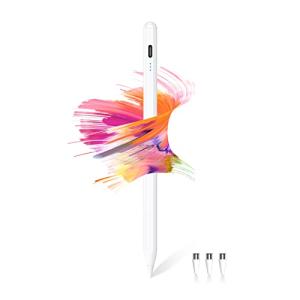 2022最新 急速充電 全機種対応タッチペンKINGONEスタイラスペン 極細 超高精度 ipad ペンシル 電量表示/誤ON/OFF防止/磁気