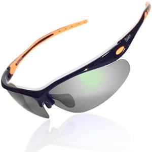 サングラス 冒険王 ミラー 偏光サングラス 超軽量フレーム アウトドア スポーツサングラス ドライブ メガネ 鯖江の視泉堂 BM1D(Silve