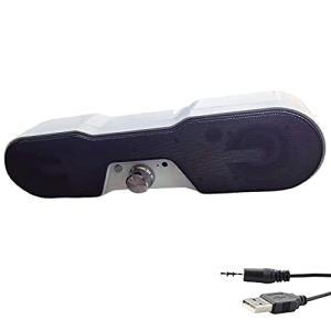 PCスピーカー ステレオサウンドバー usb 小型 スピーカー テレビ用/パソコン/スマホ/ゲーム機に対応 音楽再生3D音質