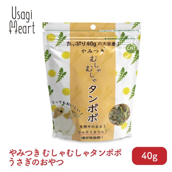 やみつき むしゃむしゃタンポポ 40g カワイ おやつ うさぎのおやつ うさぎ ミニウサギ ネザーラ...