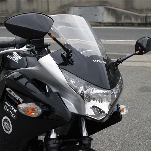 CBR250R 11-用 フルアジャスタブルドライカーボンミラーセット