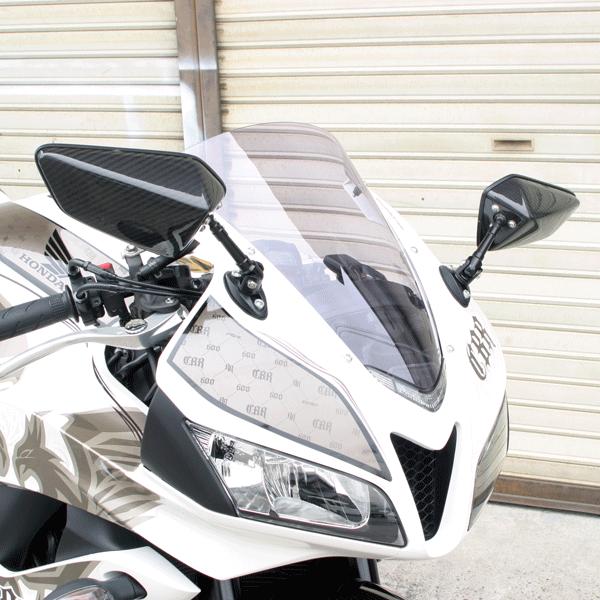 CBR600RR 07-09用 フルアジャスタブルドライカーボンミラーセット