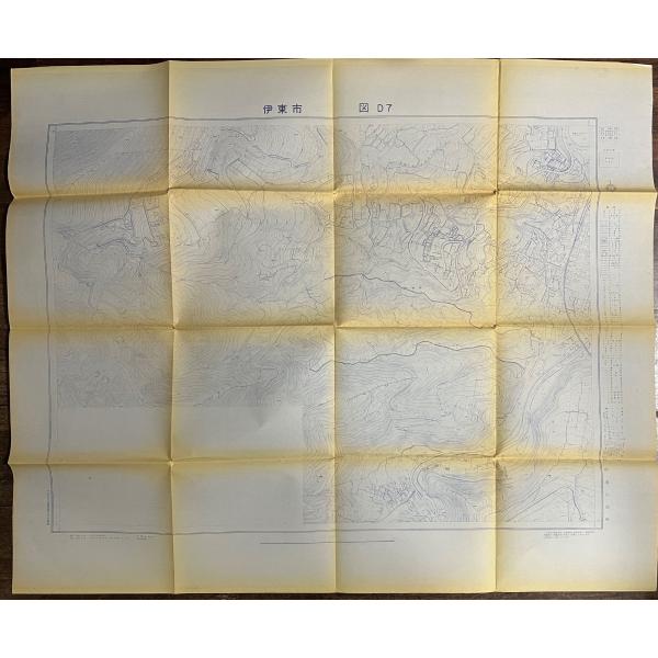 （刷物315）伊東市 図D7 80×96 1：2500 和46年 伊東市役所