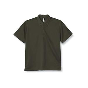 [グリマー] 半袖 4.4オンス ドライ ボタンダウン ポロシャツ アーミーグリーン S (ポケット無) 00313-ABN S (日本サイズS相当)の商品画像
