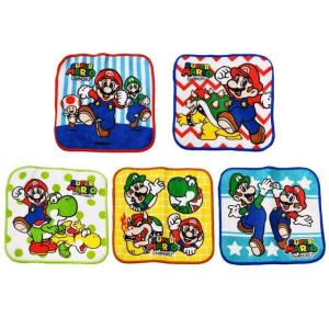 丸眞 ミニタオル 5枚組 スーパーマリオ マリオワールド スーパーマリオ 入園入学グッズ 入園入学準備 保育園 幼稚園 小学校 男の子 15×15cm 4505001900の商品画像