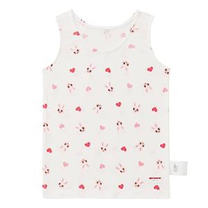 【ミキハウス】 タンクトップ 肌着 日本製 綿100％ インナー 女の子 ベビー キッズ 抗菌 抗ウイルス 通園 通学 10-2412-578 80cm 白の商品画像