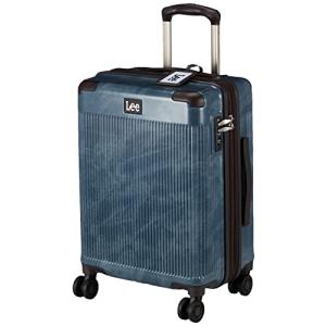 [リー] スーツケース 超軽量 双輪 表面デニム調 内装ペイズリー柄 機内持ち込みサイズ TSAロック マチ拡張 約38〜47L 1 cm ネイビーの商品画像