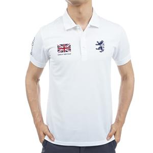 [アドミラル ゴルフ] ゴルフシャツ フラッグ ポロシャツ ADMA316 メンズ 白の商品画像