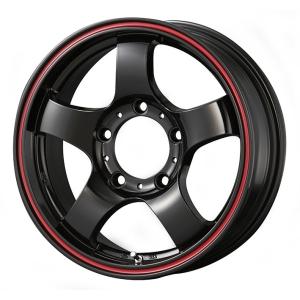 ジムニー専用★JB-LANDER 16x5.5J 5H/PCD139.7 +22 ブラック 1本｜a-works-sp