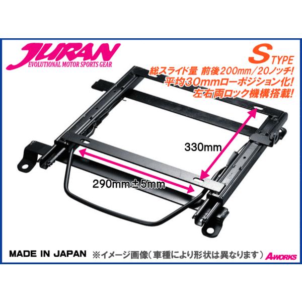 JURAN(ジュラン)　シートレール Sタイプ/日産 スカイライン GT-R33 BCNR33 左席...
