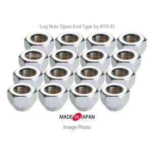 トヨタ 4穴車 貫通ナット 21HEX M12XP1.5 60°テーパー座 メッキ 16個 / ヤリス アクア ヴィッツ プロボックスなど