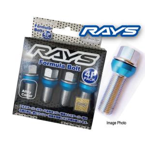 RAYS フォーミュラボルト 60°テーパー座 M12xP1.5 首下28mm メッキ 4本入