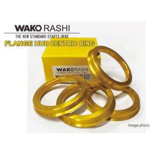 和広 ツバ付ハブリング 4個セット　外径75φ⇔内径64.1φ　ホンダ 5穴/PCD114.3