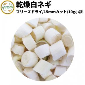 乾燥野菜 乾燥白ねぎ 15mm輪切り 10g 契約栽培 フリーズドライ製法  送料無料 仕送り 一人暮らし 常備菜 時短 お手軽 非常食 即席みそ汁 カット済み｜a-y-t-y