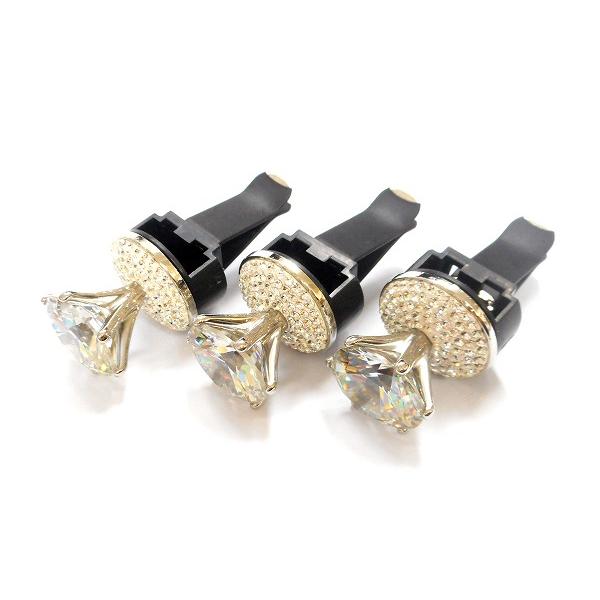 送料無料 車 芳香剤 カー フレグランス 立て爪 キュービックジルコニア ゴージャス かわいい ダイ...