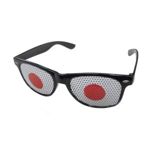 日本応援 国旗 眼鏡 メガネ めがね 日本国旗 日の丸 Tシャツ ワールドカップ オリンピック スポーツ 応援