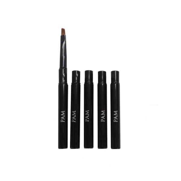 メイク アイブロー ブラシ 化粧筆 練習 化粧ブラシ アイブロウ 携帯用 眉 唇 リップ PAM 5...