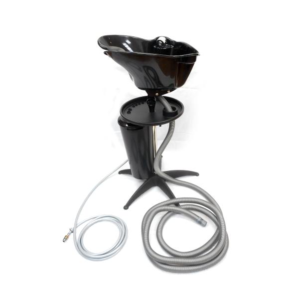 美容室専用 移動式シャンプー台 ワンシャンA アダプター付 10m給排水ホース シャワーヘッド 給水...