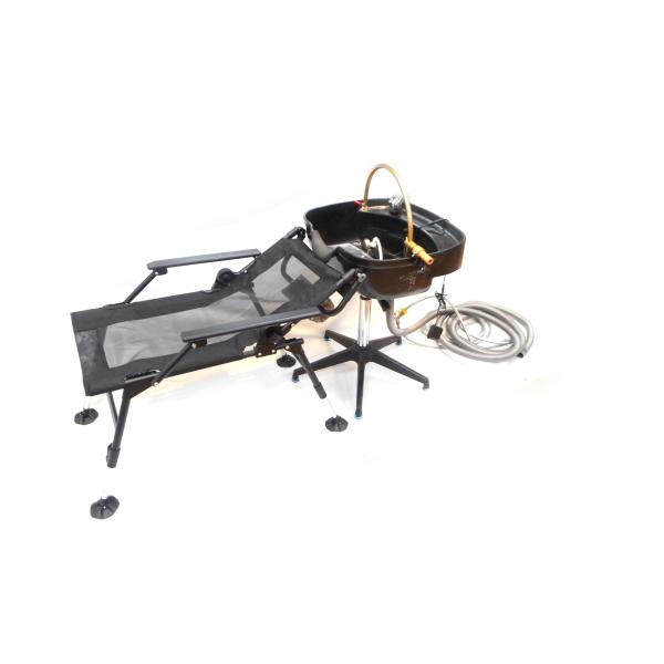 頭皮洗浄シャワー 頭散浴 「夢見心地」＋「ワンシャン」Bタイプ 5mホース＋折りたたみ シャンプーチ...