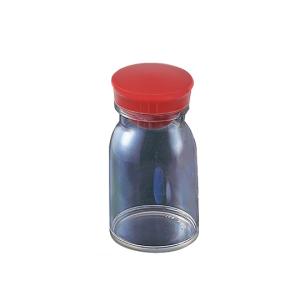 散薬瓶 300mL 透明 キャップ赤 1本 300mL 透明