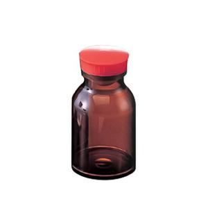 散薬瓶 150mL 茶褐色 キャップ赤 1本 150mL 茶褐色