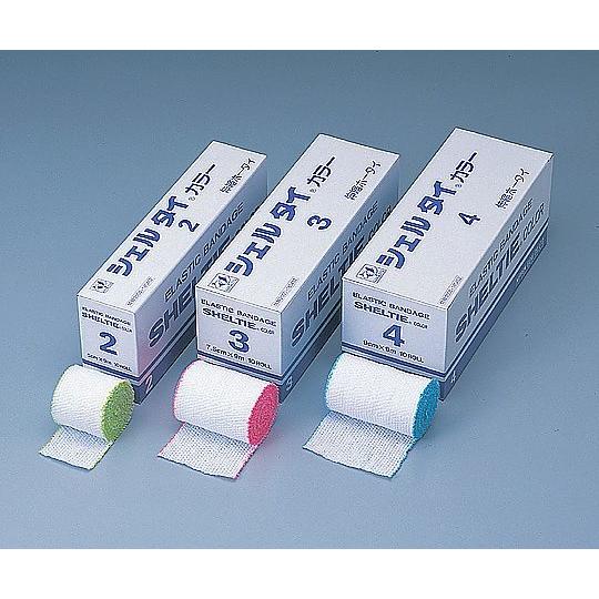 シェルタイ R ・カラー 伸縮包帯 2号 10巻入 日本衛材 NE-412 (0-6054-01)