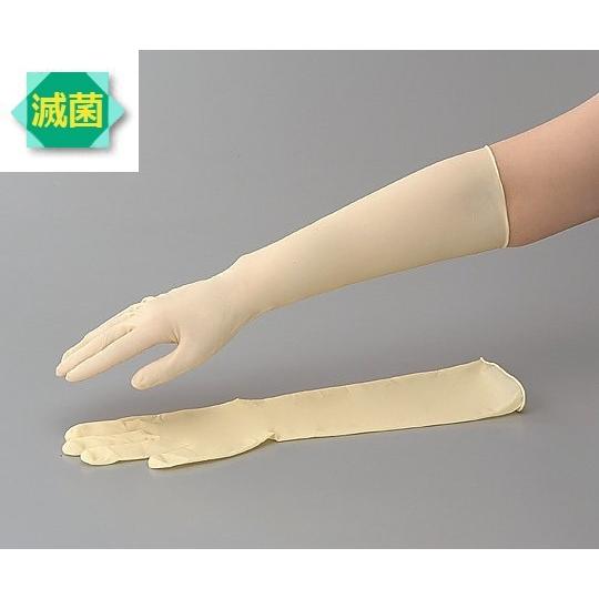 ラテックスロング手袋 スーパーロング γ線滅菌済 S (0-6111-03)