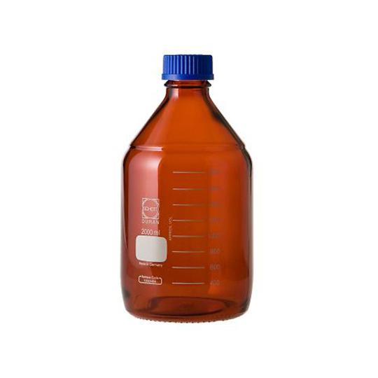 ねじ口瓶丸型茶褐色 デュラン R ・017210 2000mL GL-45 DWK Life Sci...