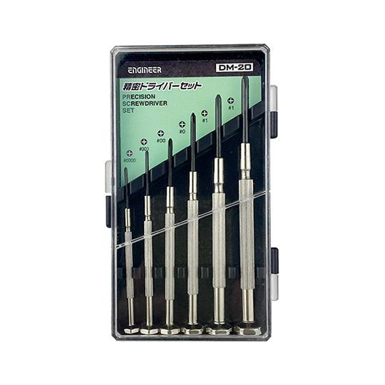 精密ドライバーセット 6本入 エンジニア ENGINEER DM-20 (1-2019-11)