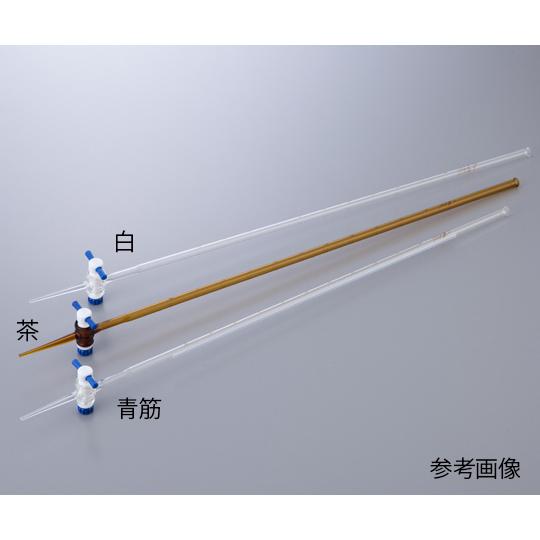 ビュレット テフロン R コック付き 白 10mL アズワン  (1-8578-01)