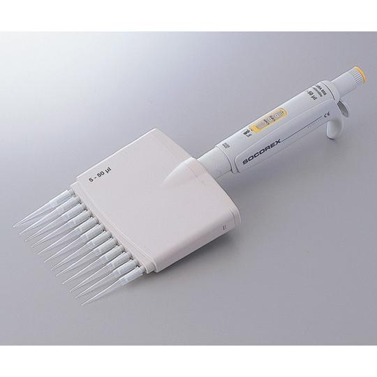 12チャンネルマイクロピペット アキュラ 5〜50μL ソコレックス 855.12.050 (1-9...