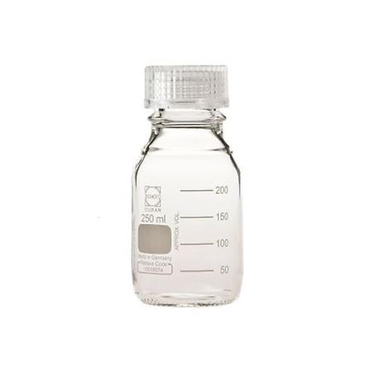 ねじ口瓶丸型 デュラン R 透明キャップ付 250mL DWK Life Sciences  (2-...