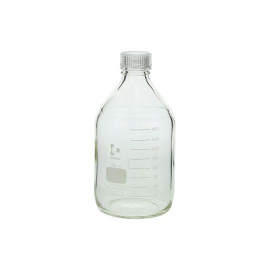 ねじ口瓶丸型 デュラン R 透明キャップ付 2000mL DWK Life Sciences  (2...