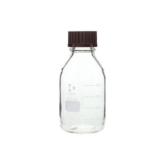 ねじ口瓶丸型 デュラン R 赤キャップ付 500mL DWK Life Sciences  (2-0...