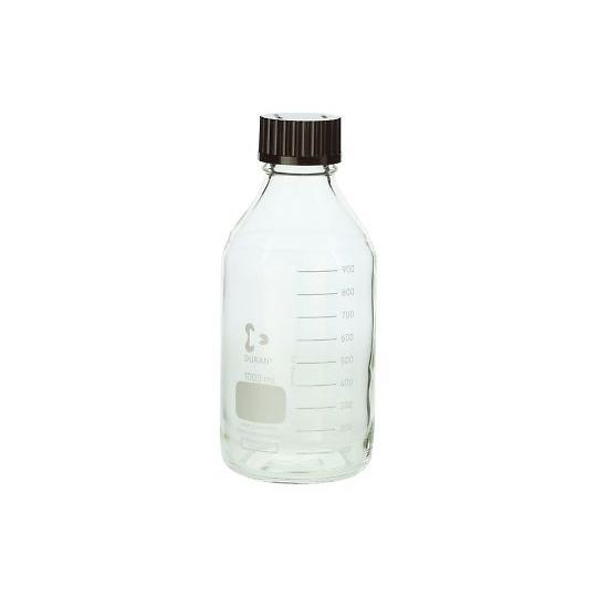 ねじ口瓶丸型 デュラン R 赤キャップ付 1000mL DWK Life Sciences  (2-...