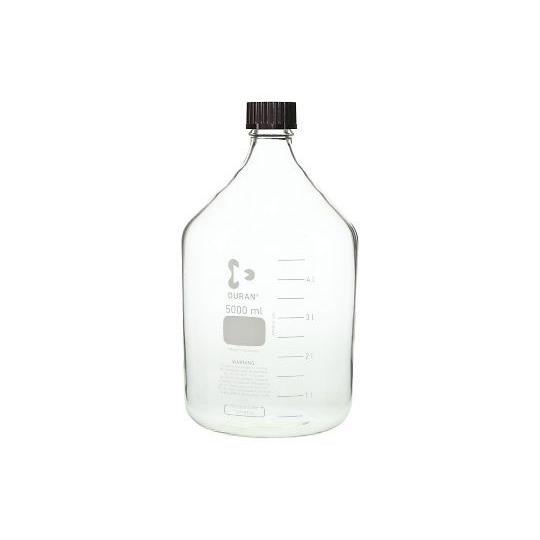 ねじ口瓶丸型 デュラン R 赤キャップ付 5000mL DWK Life Sciences  (2-...