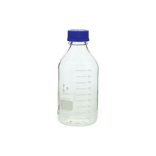 ねじ口瓶丸型 デュラン R 青キャップ付 1000mL DWK Life Sciences  (2-...