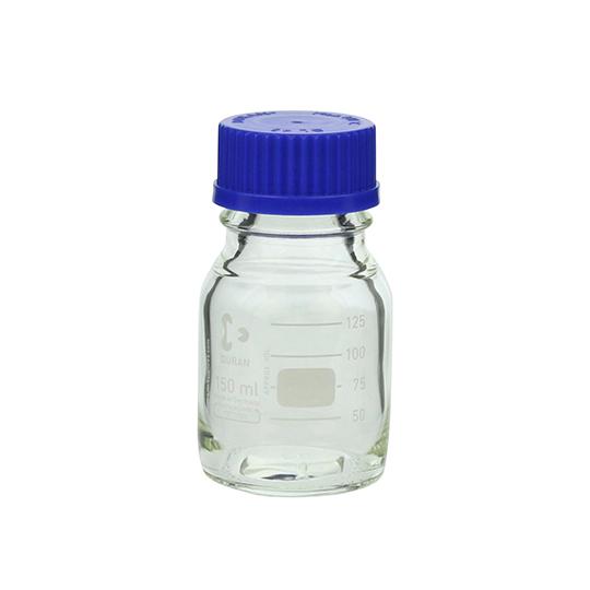 ねじ口瓶丸型 デュラン R 青キャップ付 150mL DWK Life Sciences  (2-0...