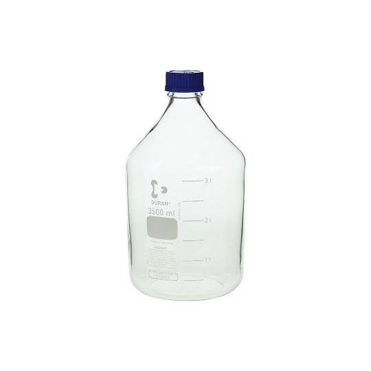 ねじ口瓶丸型 デュラン R 青キャップ付 3500mL DWK Life Sciences  (2-...
