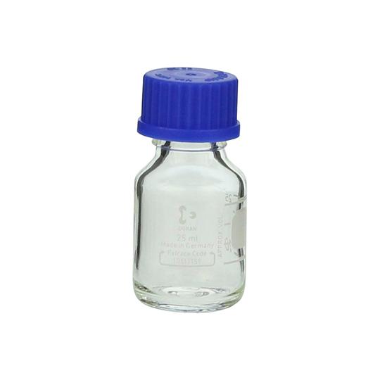 ねじ口瓶丸型 デュラン R 青キャップ付 25mL DWK Life Sciences  (2-07...