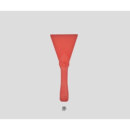メタルディテクトスクレーパー 100×250mm 赤 L-R (3-4940-06)