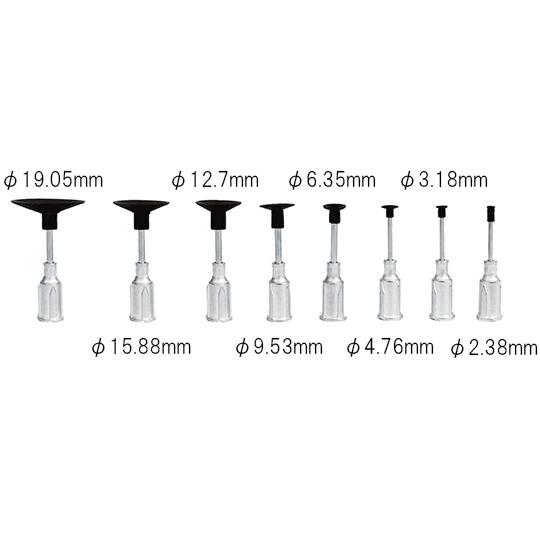 VIRTUAL ピンセット交換チップ VIRTUAL 合成ゴム製ストレート φ15.88mm V89...