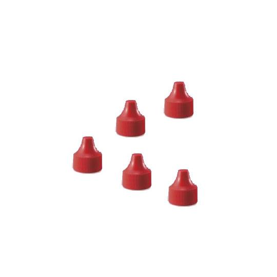 微量定量点滴びん用 キャップ 3mL用 赤 1箱 100個入 WHEATON 1R 242502 (...