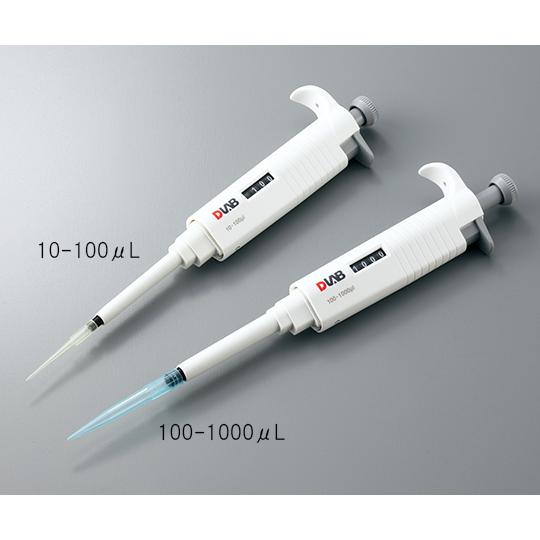 マイクロペット シングルチャンネル・容量可変タイプ DLAB 0.5-10μL (3-7026-02...