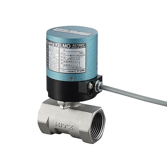 小型電動ボールバルブ ステンレス AC100V 8A 1/4 キッツ EA100-UTE-8A (3...