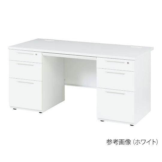 デスク 両袖机 弘益 LDC-R147-LR33 NA (3-8802-06)