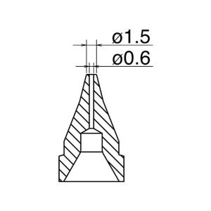 白光 HAKKO はんだ吸取器 FR410-81 用ノズル SS型 N61-01